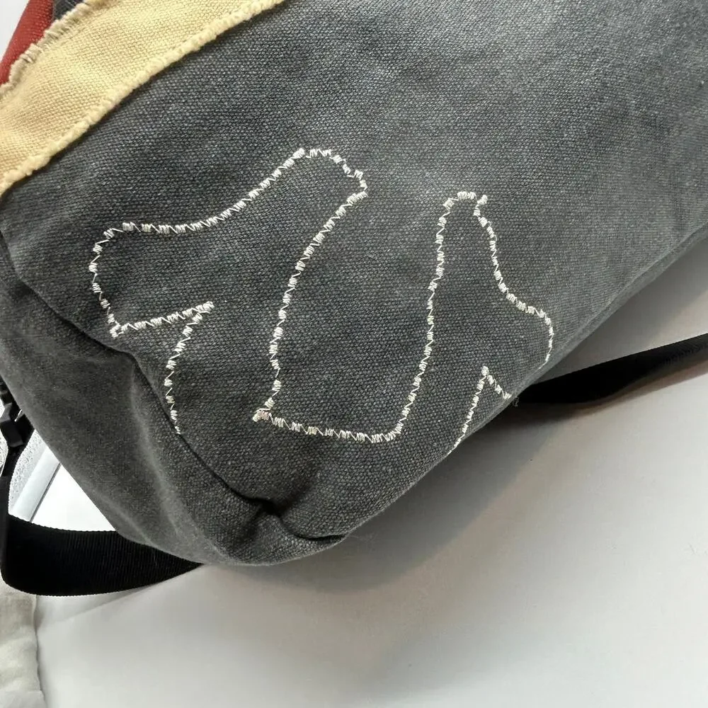 True Religion Canvas Duffle Bag Overnight Travel Unisex Vintage Y2K Designer